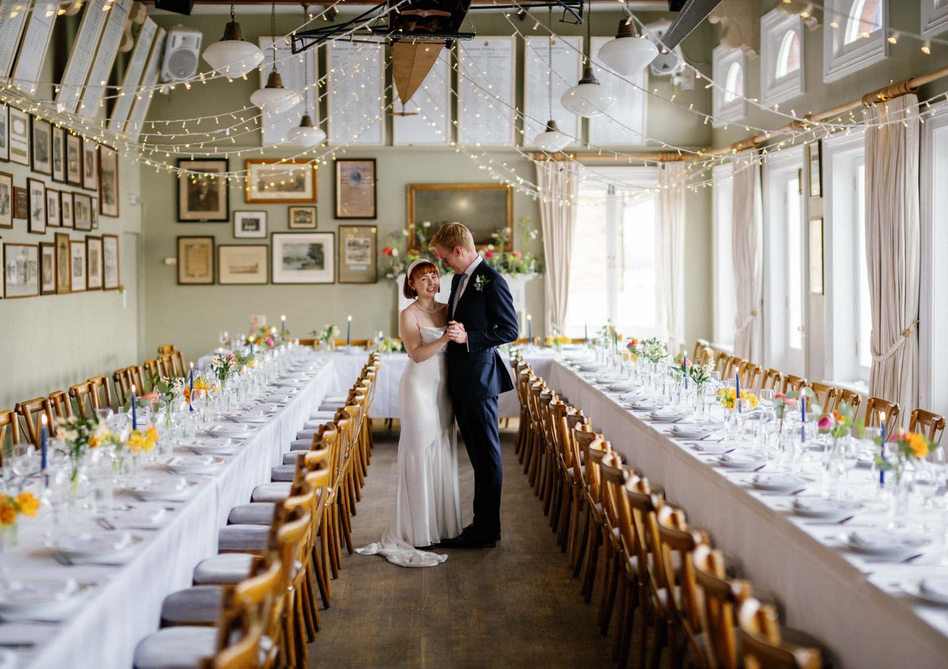 London Wedding Photography, Putney Rowing club, Ivy & Pine Photography, brenizer photo, wedding couple, bride and groom 