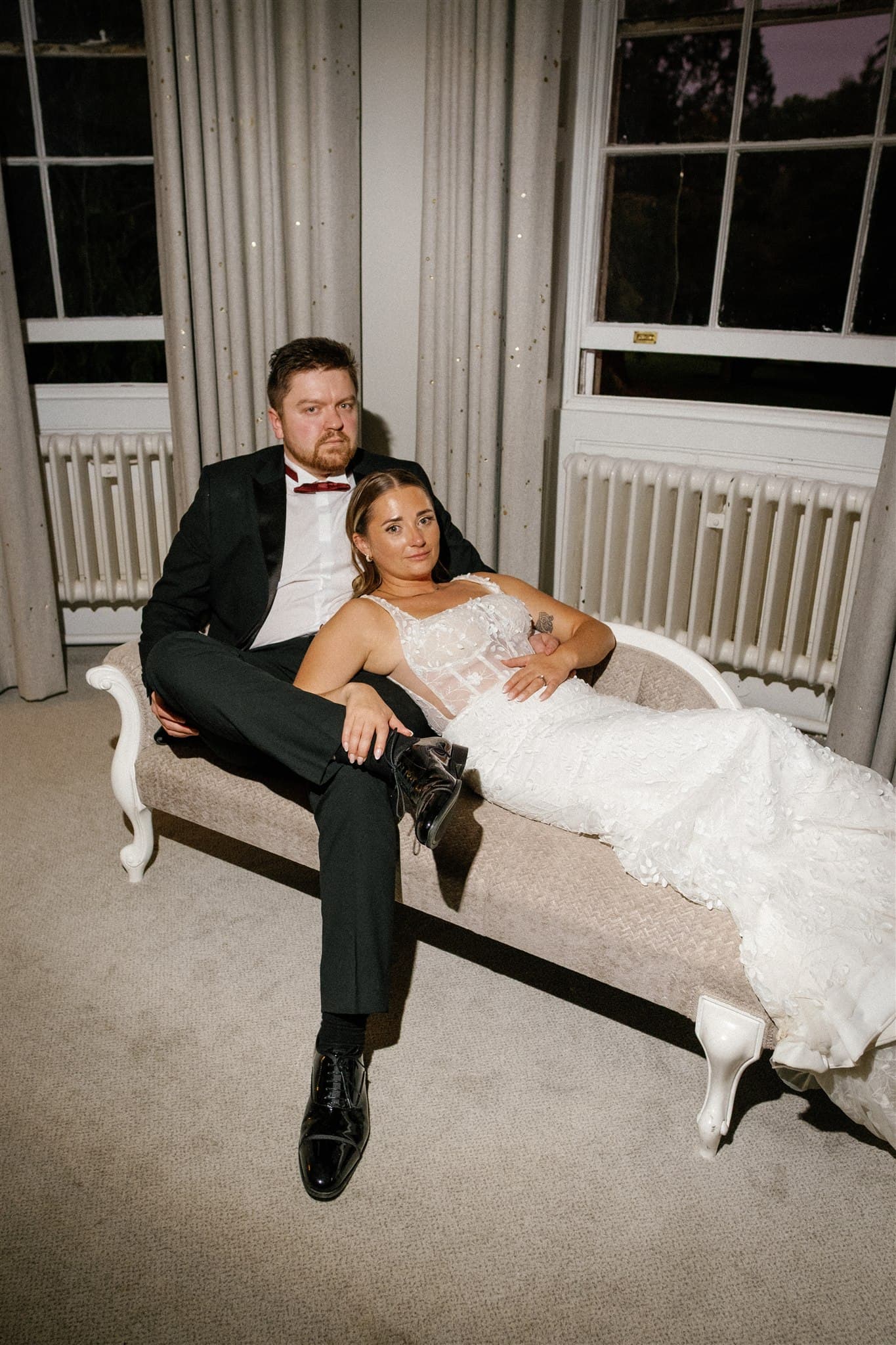 Eastingon park, modern black tie wedding