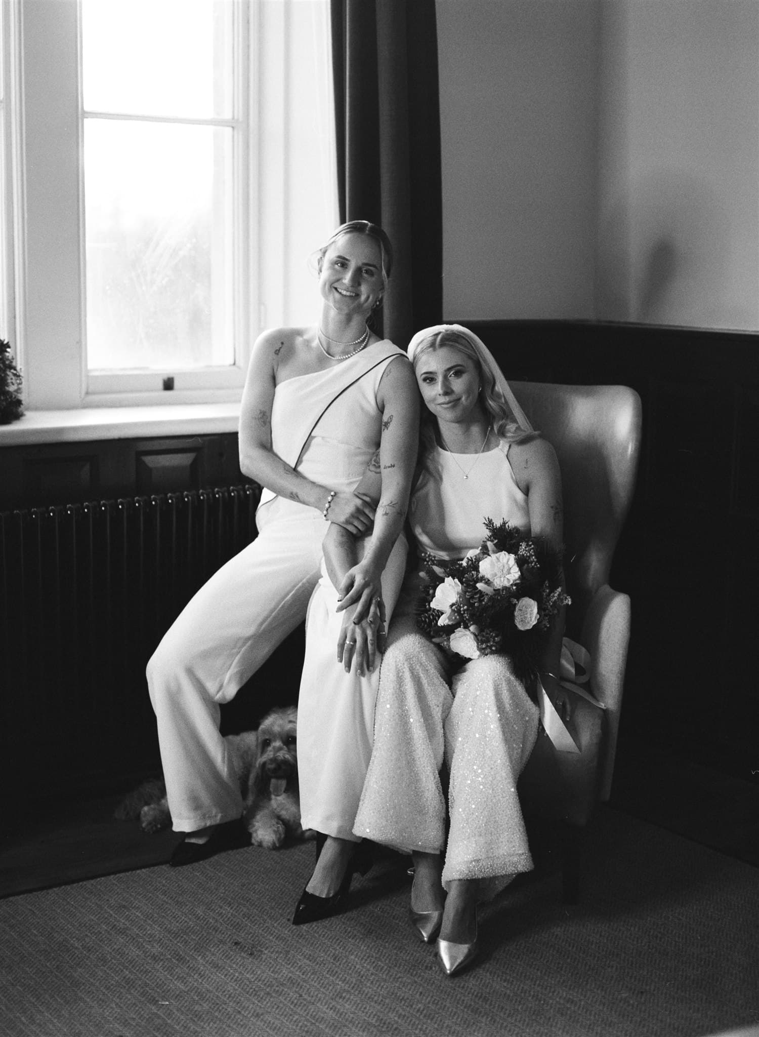 Wedding film photography, 32mm, 120 Ivy and pine photography