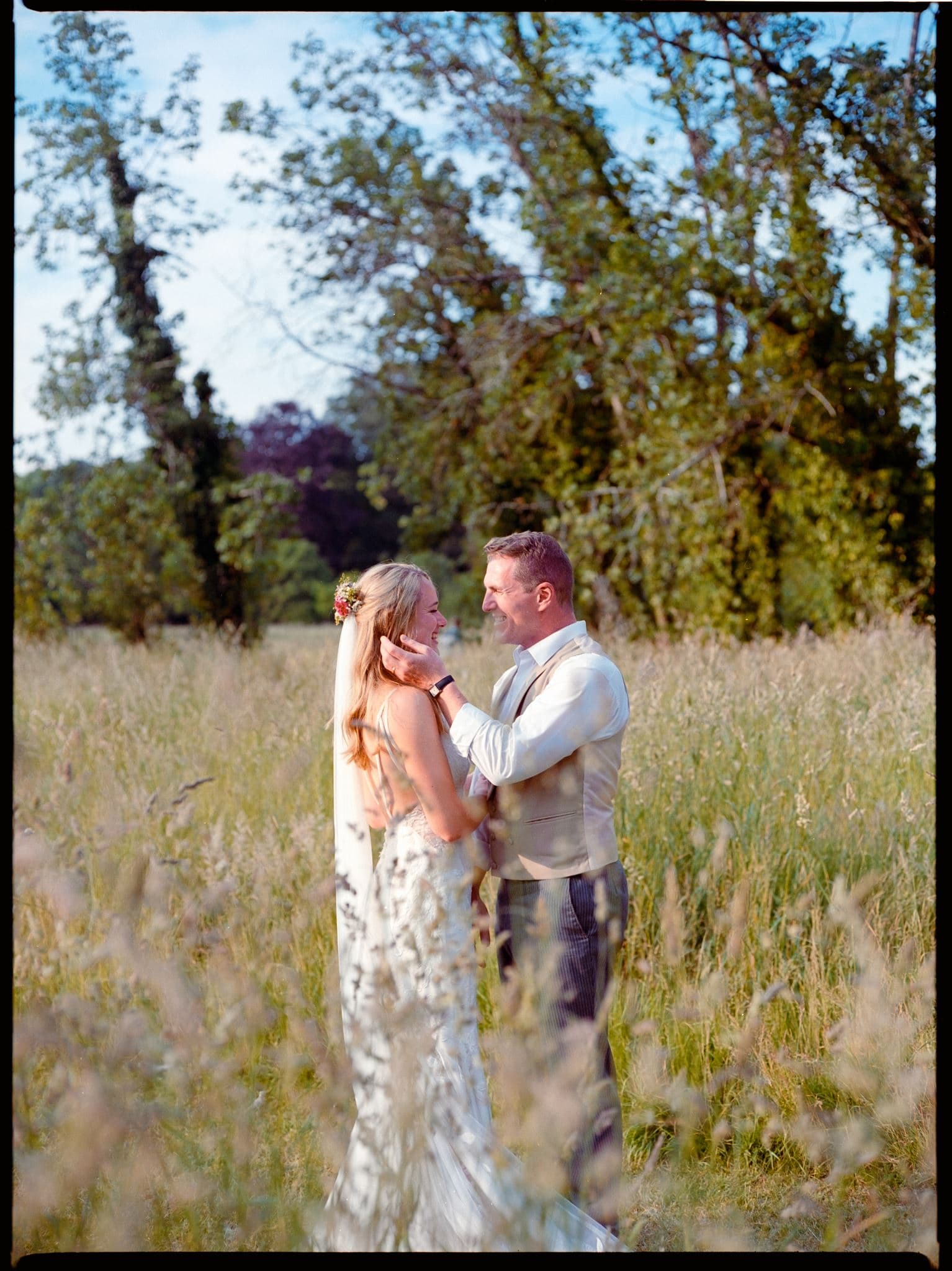 Wedding film photography, 32mm, 120 Ivy and pine photography